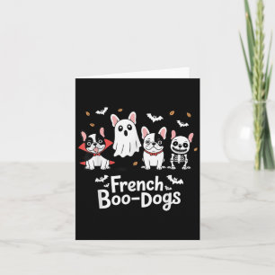 Carte Automne Français Bulldog Halloween Français Boo Do