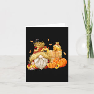 Carte Automne Gnome Scarecrow Gnome Automne Halloween Th