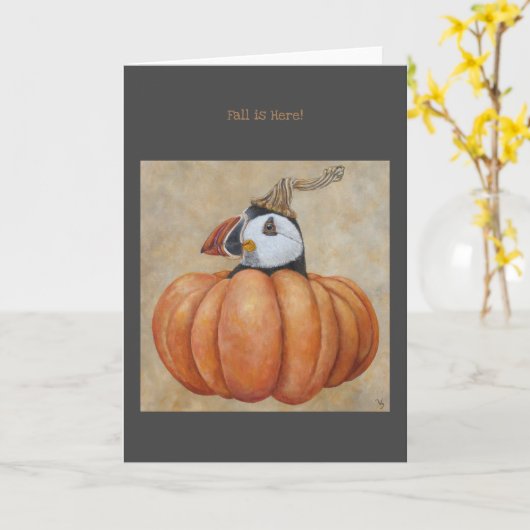 Carte Automne ici (Fleur jaune)