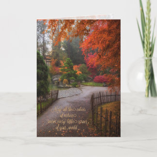 Carte Automne Joyeux anniversaire Couleurs de l'automne