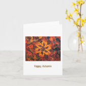 Carte Automne naissant 1 (Fleur jaune)