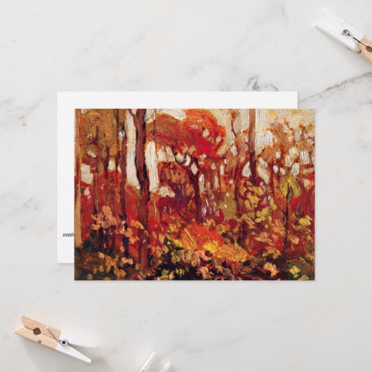 Carte Automne, Parc Algonquin (Devant/Arrière en situation)