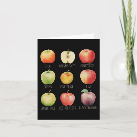 Carte Automne Pomme cueillir Apple Orchard Boho Farm Fes (Devant)