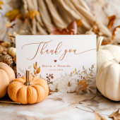 Carte Automne Terracotta Automne Mariage merci