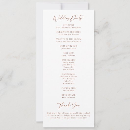 Carte Automne Turquoise Burnt Orange Chic Mariage de aut (Dos)