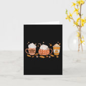 Carte Automne Vibes Automne Citrouille Spice Coffee (Fleur jaune)