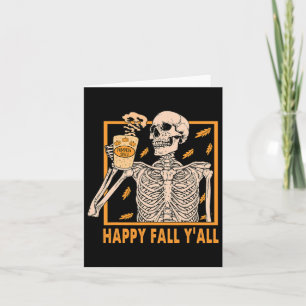 Carte Automne Vous Les Femmes Halloween Squelette Épice 