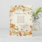 Carte Automne Wreath Bittersweet Rustique chiffres Maria (Debout devant)