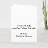 Carte Automnes de Horsetooth (Dos)