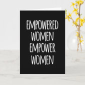 Carte autonomisation des femmes (Fleur jaune)