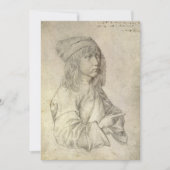 Carte Autoportrait à 13 ans par Albrecht Durer (Devant)