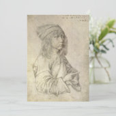 Carte Autoportrait à 13 ans par Albrecht Durer (Debout devant)