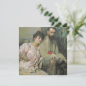 Carte Autoportrait avec femme (par Frantisek Kupka) (Debout devant)