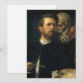 Carte Autoportrait avec la mort par l'infidélité | Arnol (Devant / Derrière)