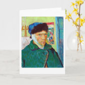 Carte Autoportrait avec oreille déchirée, Van Gogh (Fleur jaune)