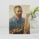 Carte Autoportrait de Van Gogh devant son chevalet (Debout devant)