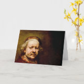 Carte Autoportrait dedans à l'âge de 63, 1669 (Fleur jaune)