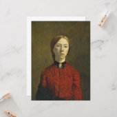 Carte Autoportrait (par Gwen John) (Devant/Arrière en situation)