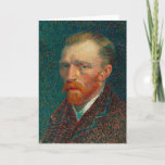 Carte Autoportrait | Vincent Van Gogh<br><div class="desc">Self-Portrait (1887) de l'artiste post-impressionniste néerlandais Vincent Van Gogh. En 1886, Van Gogh s'installe à Paris, où il crée au moins vingt-quatre autoportraits pendant son séjour de deux ans. Il avait étudié la technique du pointillisme, mais il a appliqué les marques de sa façon unique. Le brossage dense et les...</div>