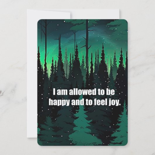 Carte Autorisé À Être Heureux (Devant)