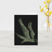 Carte Autour militaire impression camouflage rapace oise (Fleur jaune)
