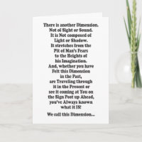 Autre dimension - Message à l'intérieur
