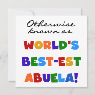 Carte Autrement connu comme le meilleur cadeau d'Abuela