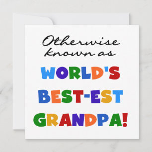Carte Autrement connu comme le meilleur cadeau grand-pèr