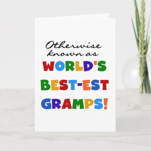 Carte Autrement connu en tant que papy Meilleur-est (Devant)