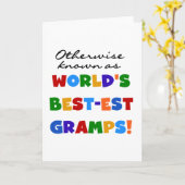 Carte Autrement connu en tant que papy Meilleur-est (Fleur jaune)