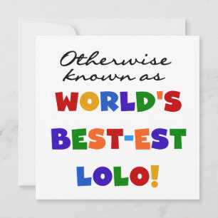 Carte Autres T-shirts et cadeaux Lolo les plus connus