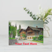 Carte Autriche personnalisable (Debout devant)