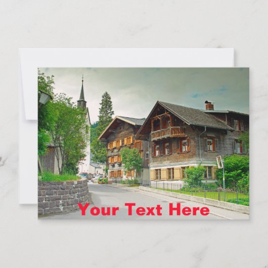 Carte Autriche personnalisable (Devant)