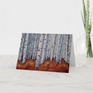 Carte Autumn Aspens Greeting Card Artist Alison Galvan