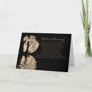 Carte Autumn Equinox Mabon Blessings Card