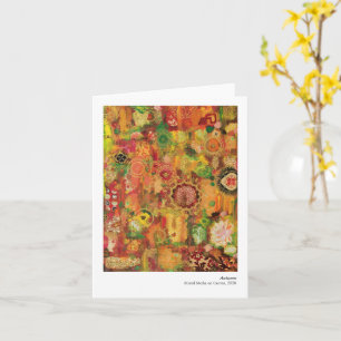 Carte Autumn Folded Note Card