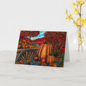 Carte Autumn Harvest Greeting Card (Fleur jaune)