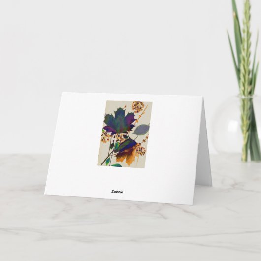 Carte Autumn Leaves (Dos)