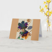 Carte Autumn Leaves (Fleur jaune)