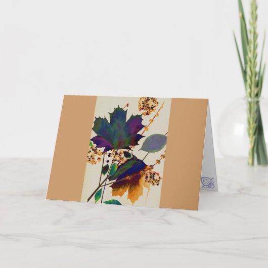 Carte Autumn Leaves (Devant)