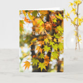 Carte Autumn Leaves [Greeting Card] (Fleur jaune)