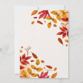 Carte Autumn Leaves Photo Frame Card Vertical (Dos)
