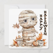Carte Autumn Wrapped - Maman dans le Citrouille Patch (Devant)