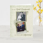 Carte Aux Arrière-Grands-Parents pour leur __ème Anniver (Fleur jaune)