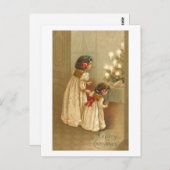 Carte aux bougies lumineuses (Devant / Derrière)