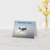 CARTE AUX FÉLICITATIONS DU "NOUVEAU PILOTE" (Fleur jaune)