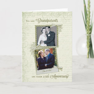 Carte Aux grands-parents pour leur _ème anniversaire - P