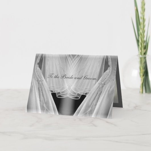 Carte Aux jeunes mariés. (Devant)