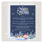 Carte aux lettres Père Noël magique