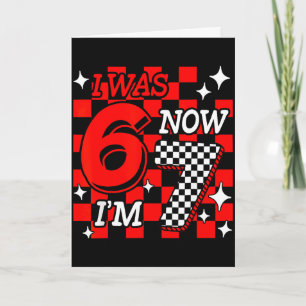Carte Avais 6 7 ans drôle 67 mème 7ème anniversaire garç